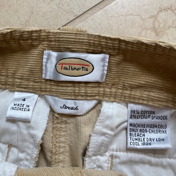 Vintage with tags Talbots corduroy pants - Picture 2 of 3